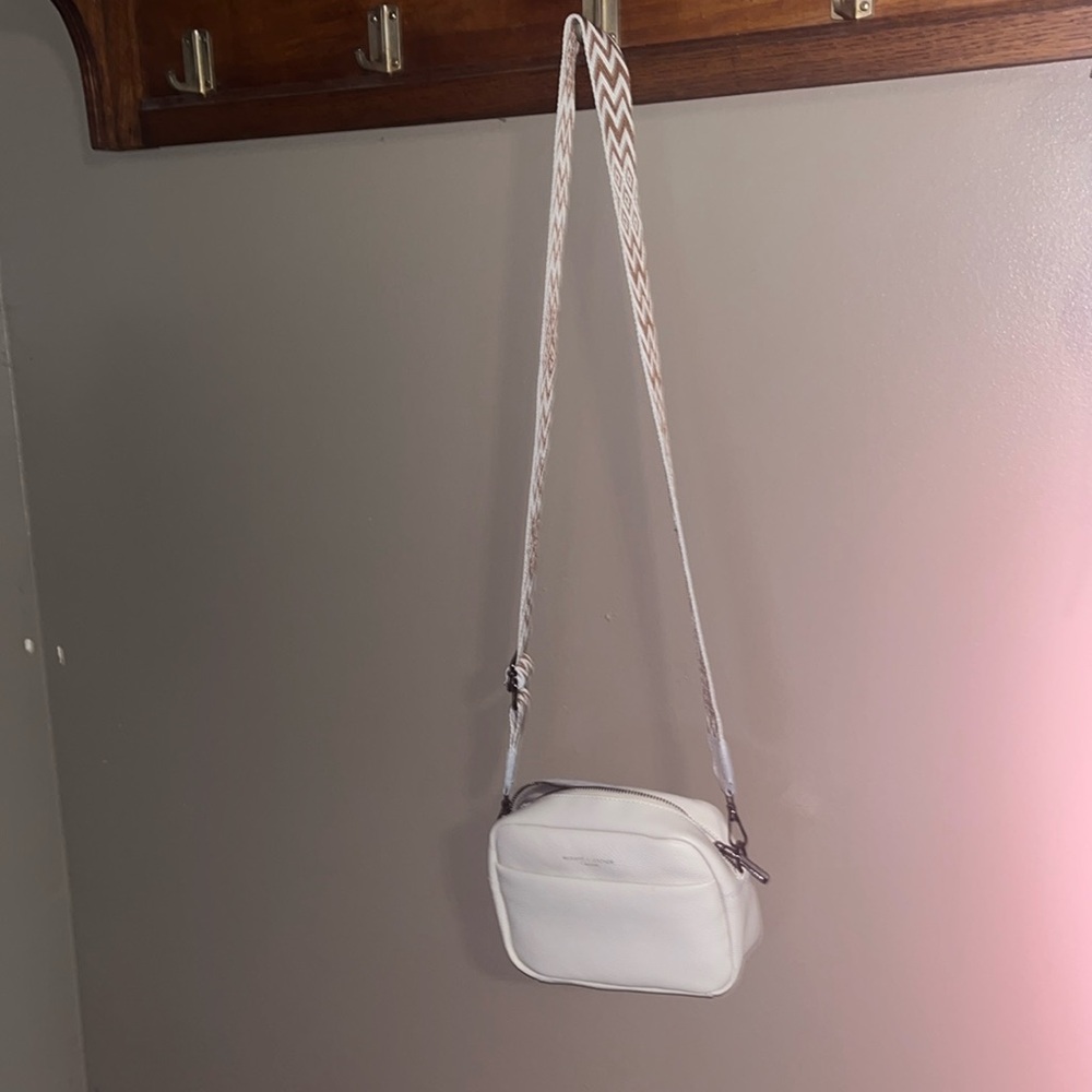 Winter white crossbody.
